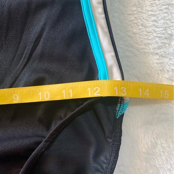 Miraclesuit size 8 medium Black white stripe One Piece Swimsuit bathing beach sl - Picture 10 of 11